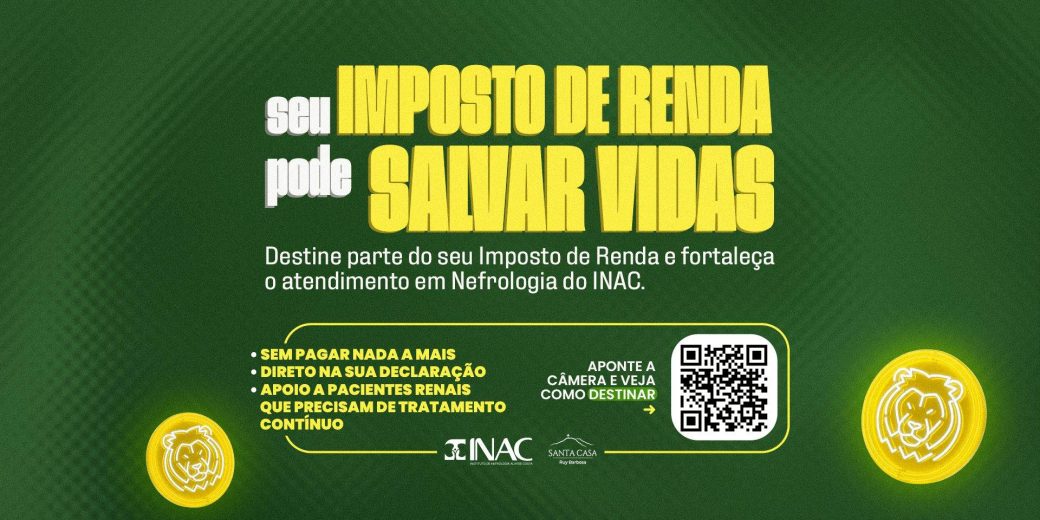 Imposto de Renda pode reforçar tratamento de idosos na Santa Casa Ruy Barbosa