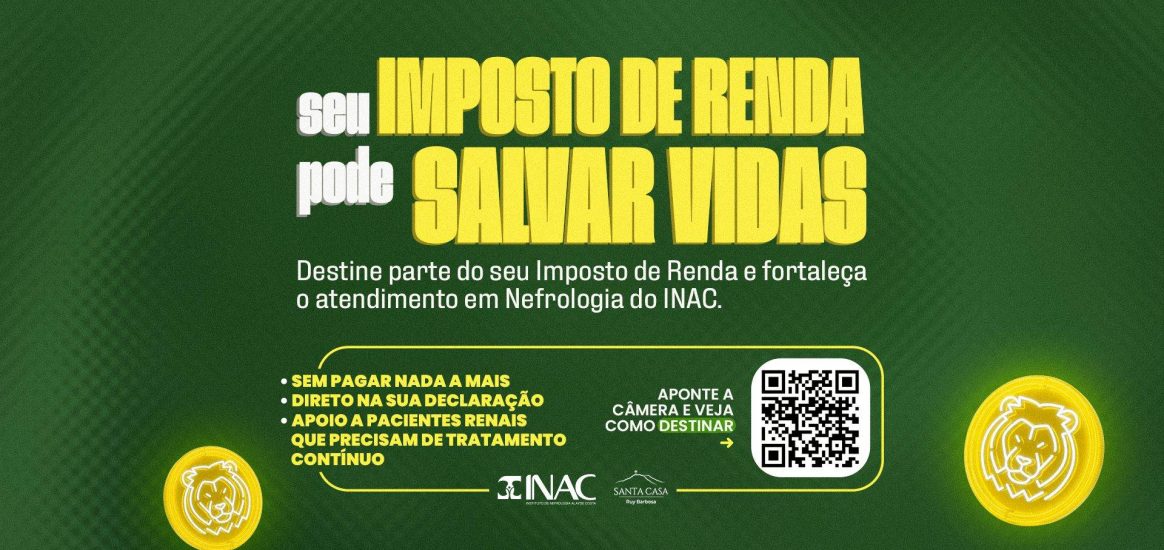 Imposto de Renda pode reforçar tratamento de idosos na Santa Casa Ruy Barbosa
