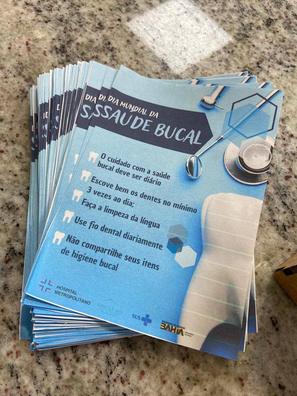 Hospital Metropolitano realiza ação de saúde bucal para pacientes internados